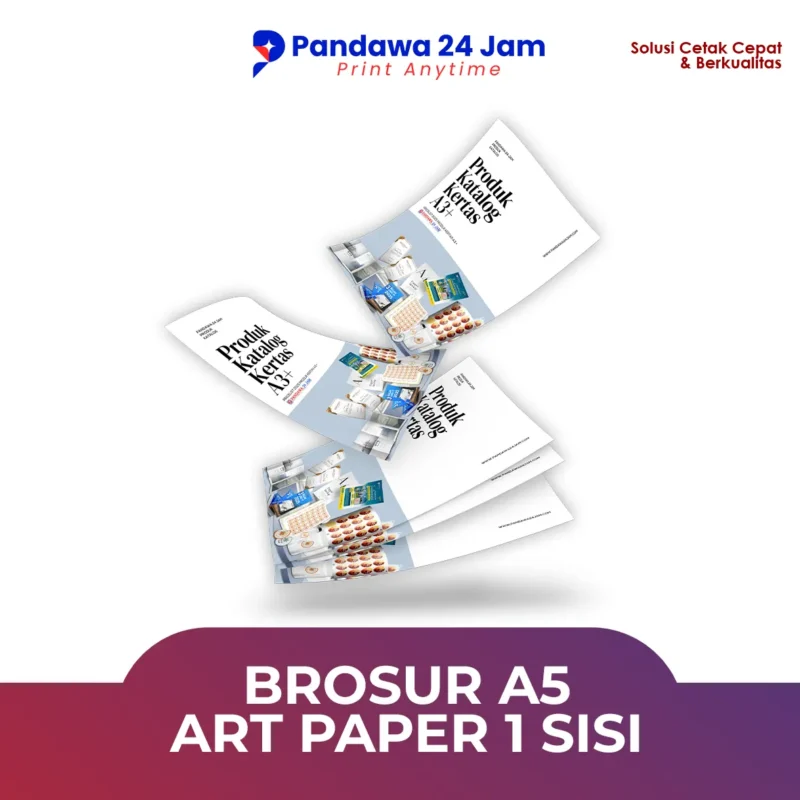 Brosur A5 Art Paper 1 sisi
