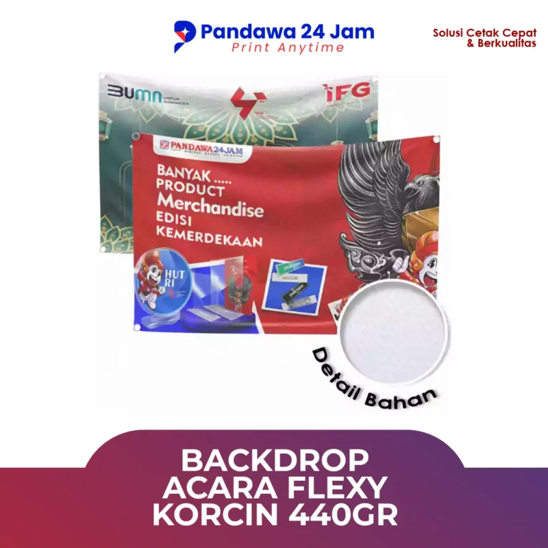 Backdrop Acara Flexy Korcin 440gr