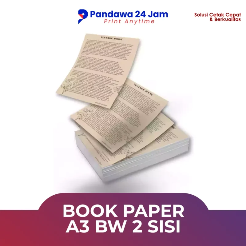 Book Paper A3 BW 2 Sisi