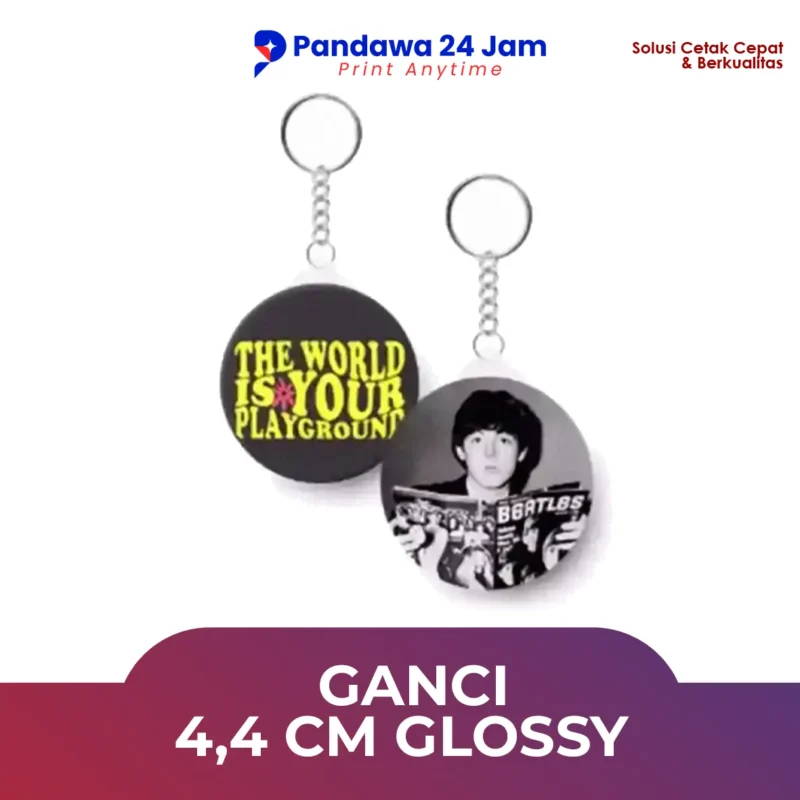 Gantungan Kunci 4,4 cm Glossy