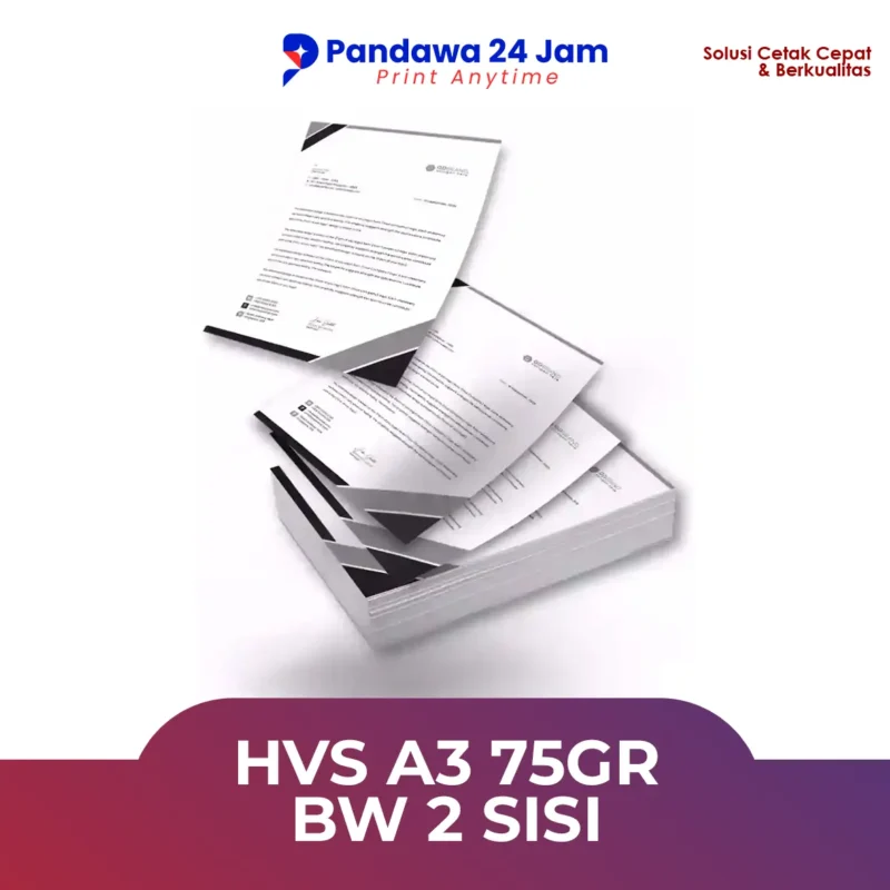 HVS A3 75gr BW 2 Sisi