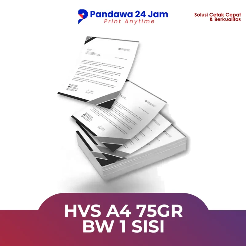 HVS A4 75gr BW 1 Sisi