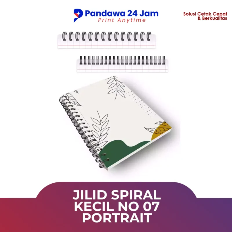 Jilid Spiral Kecil No.07 Potrait