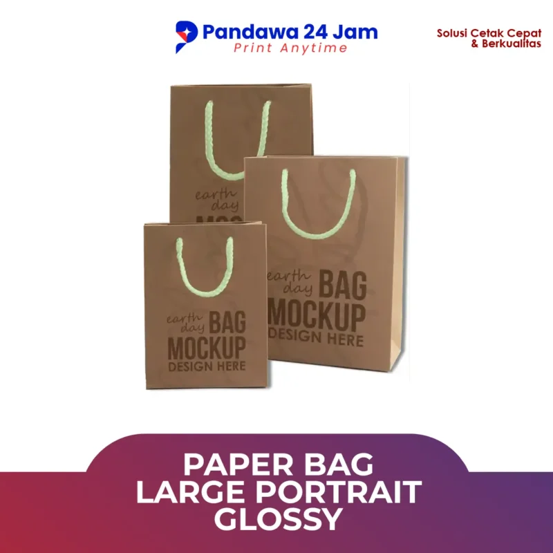 Paper Bag Large Potrait Glossy