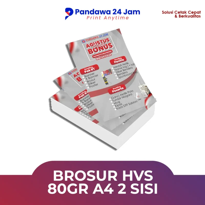 Brosur HVS 80gr A4 2 Sisi