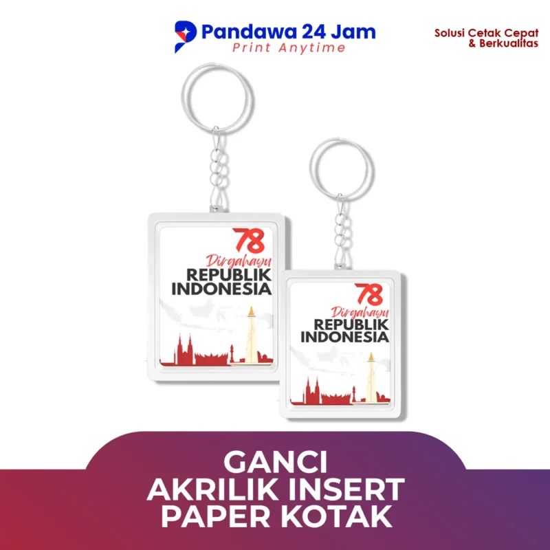 Ganci Akrilik Insert Paper Kotak