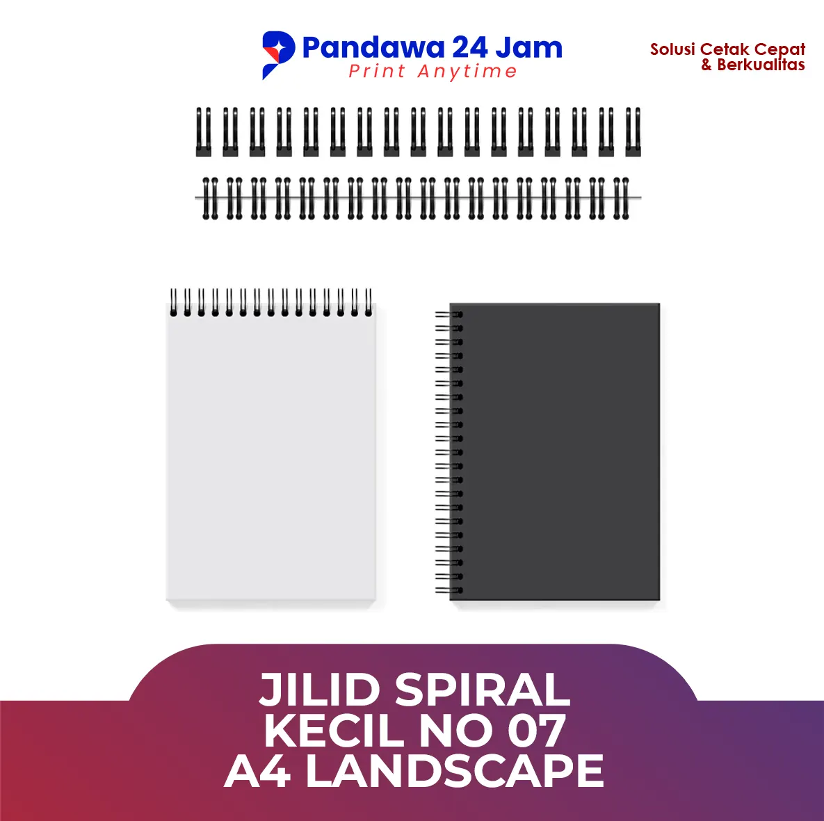 Jilid Spiral Kecil No 07 A4 Landscape