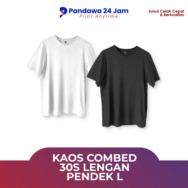 Kaos Combed 30s L lengan pendek
