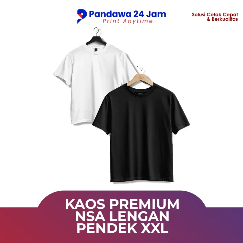Kaos Premium NSA XXL lengan pendek