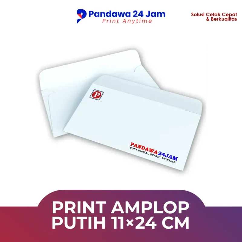 Print Amplop Putih 11x24 cm