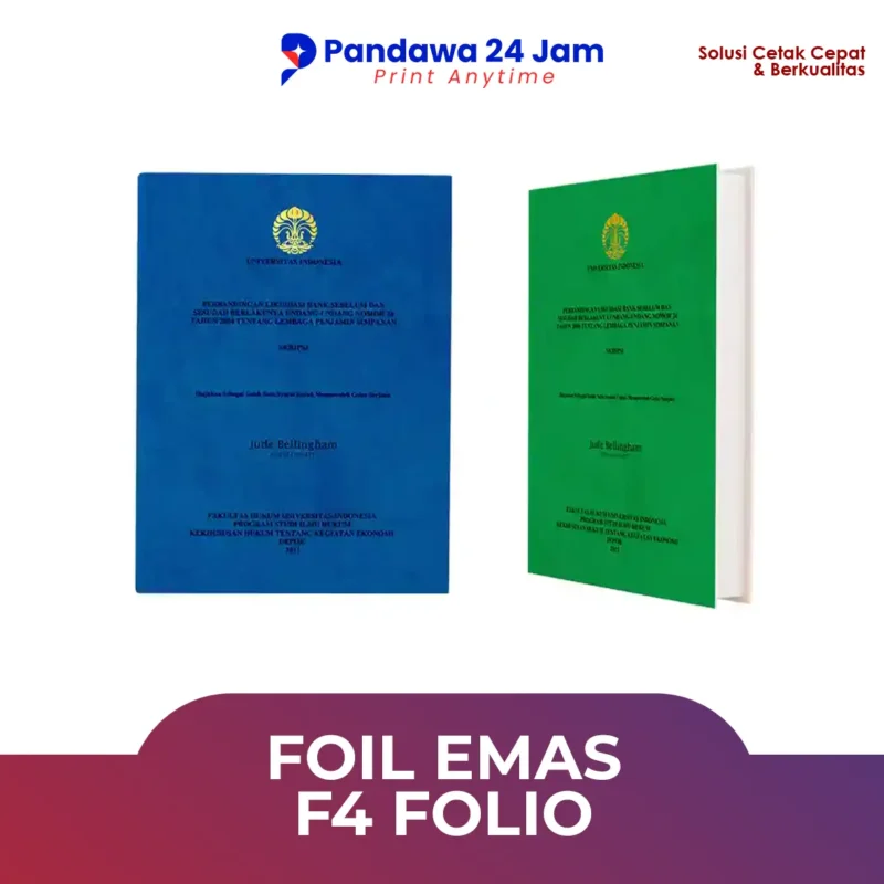 Foil Emas F4 Folio