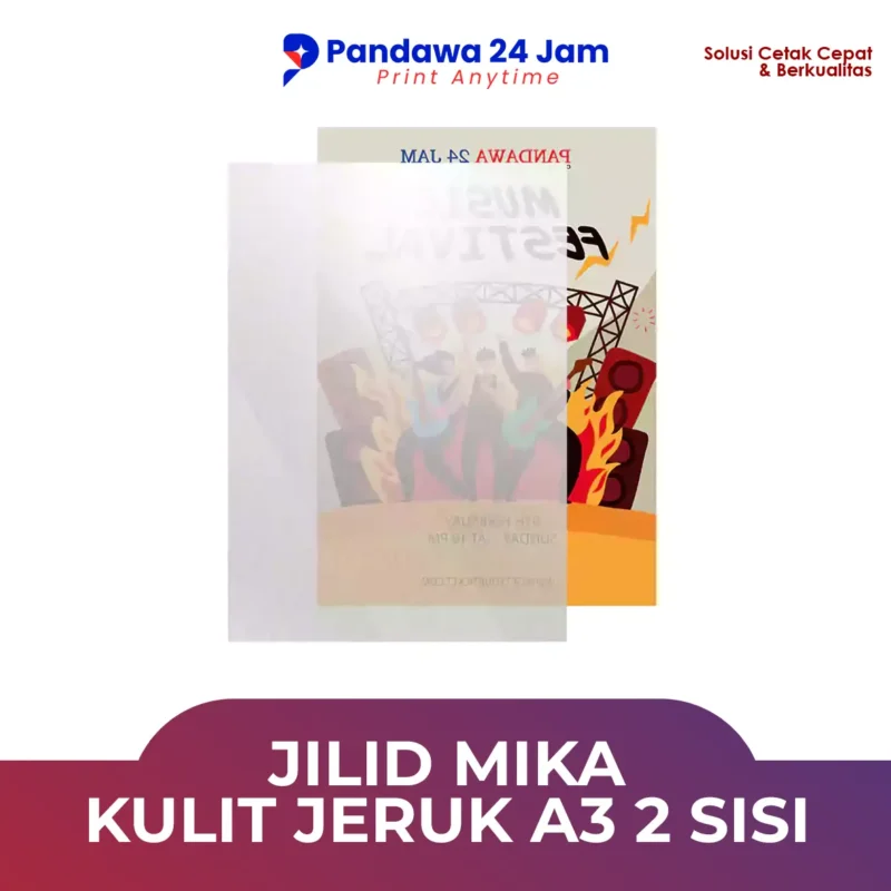 Jilid Mika Kulit Jeruk A3 2 Sisi