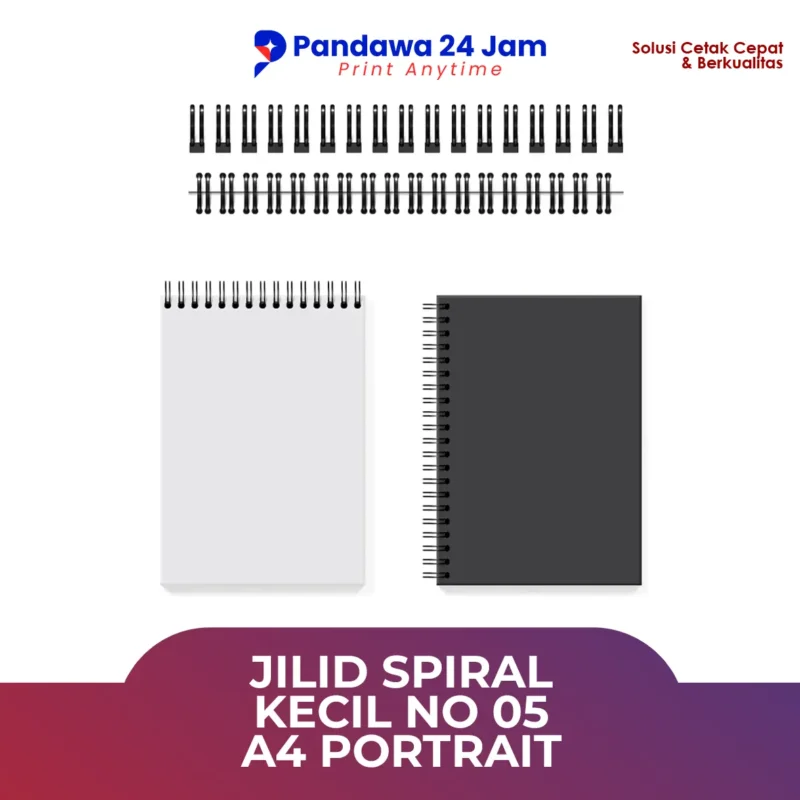Jilid Spiral Kecil No 05 A4 Potrait