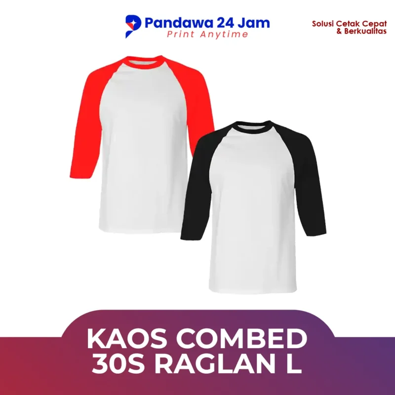 Kaos Combed 30s Raglan L