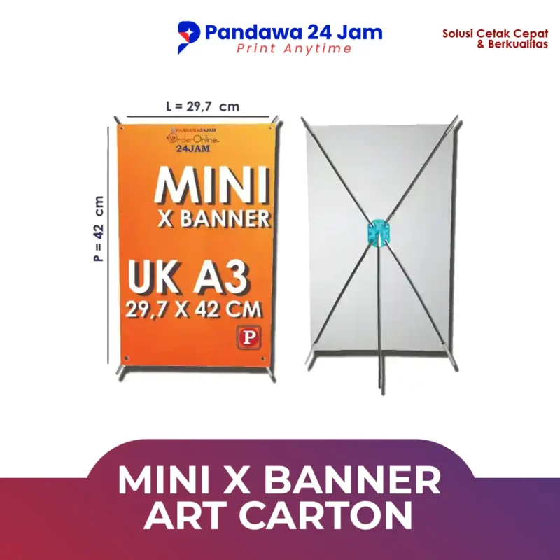 Mini X Banner Art Carton