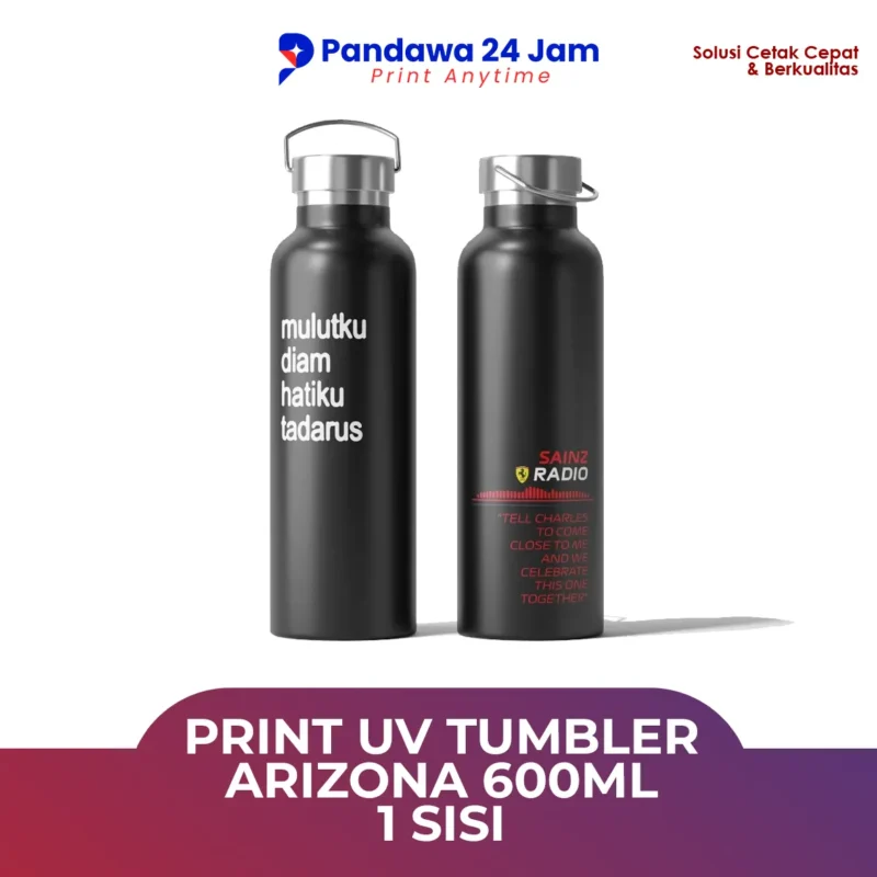 Print UV Tumbler Arizona 600ml 1 Sisi
