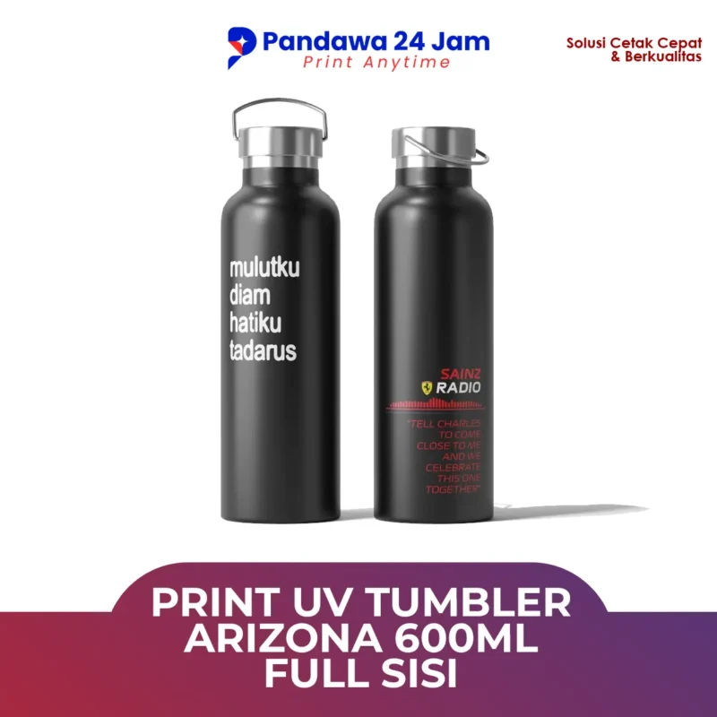 Print UV Tumbler Arizona 600ml Full Sisi