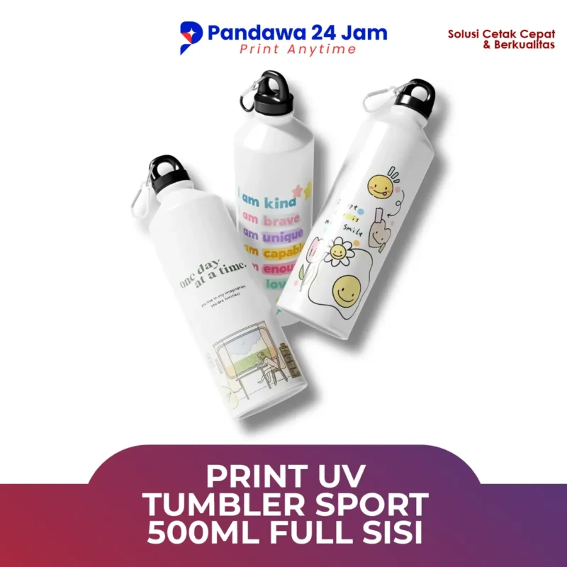 Print UV Tumbler Sport 500ml Full Sisi