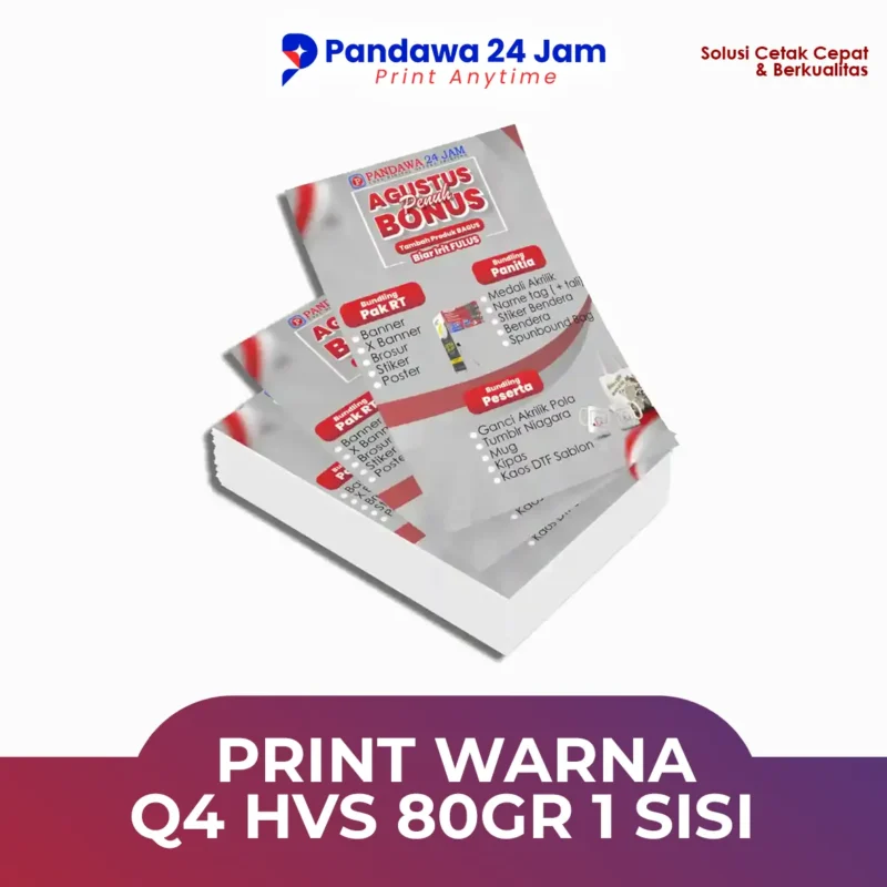 Print Warna Q4 HVS 80gr 1 Sisi