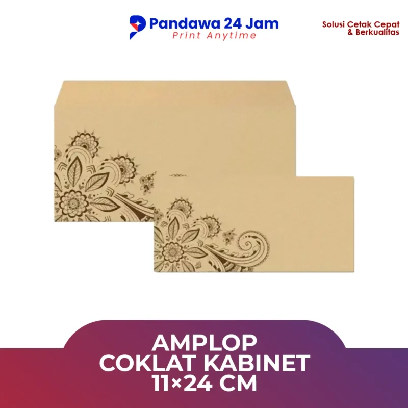 Amplop Coklat Kabinet 11x24