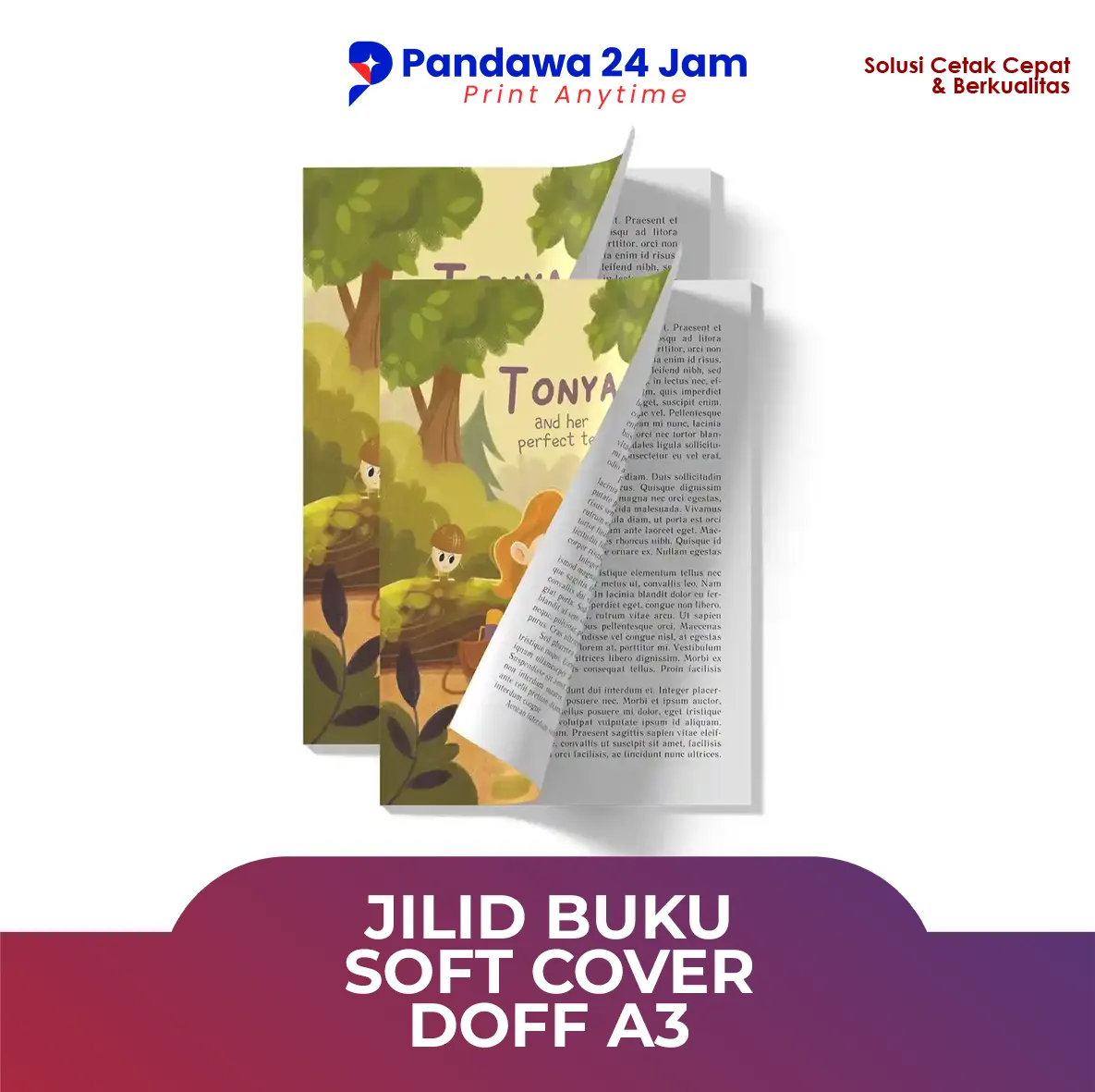 Jilid Buku Soft Cover Doff A3
