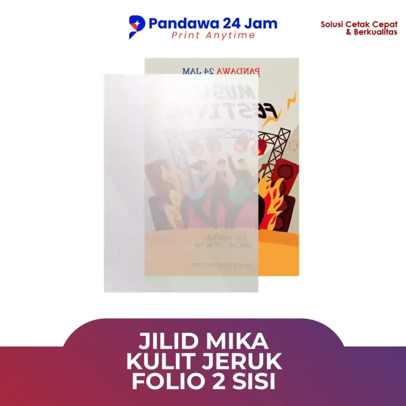 Jilid Mika Kulit Jeruk Folio 2 Sisi