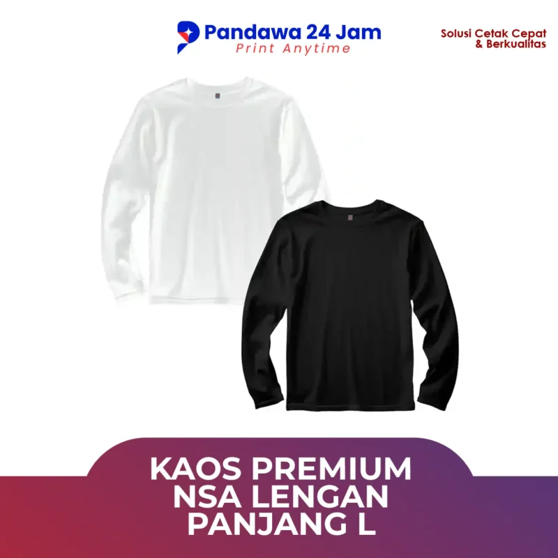 Kaos Premium NSA Lengan Panjang L