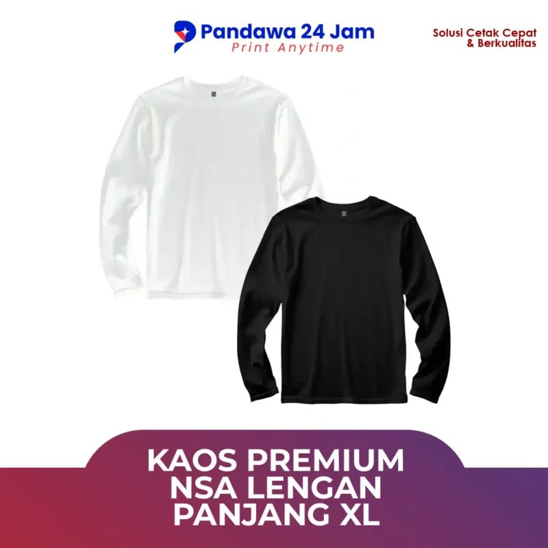 Kaos Premium NSA Lengan Panjang XL
