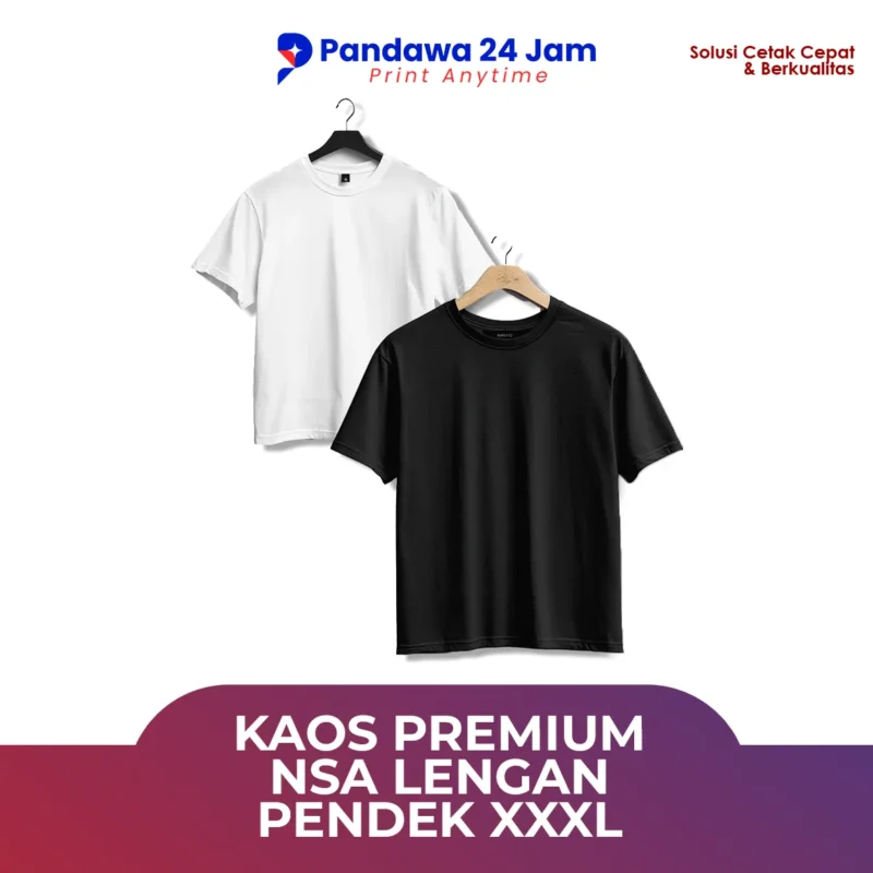 Kaos Premium NSA Lengan Pendek XXXL