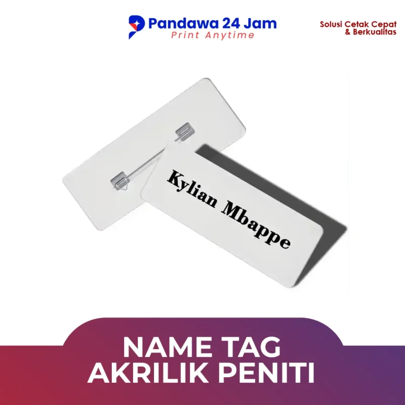 Name Tag Akrilik Peniti