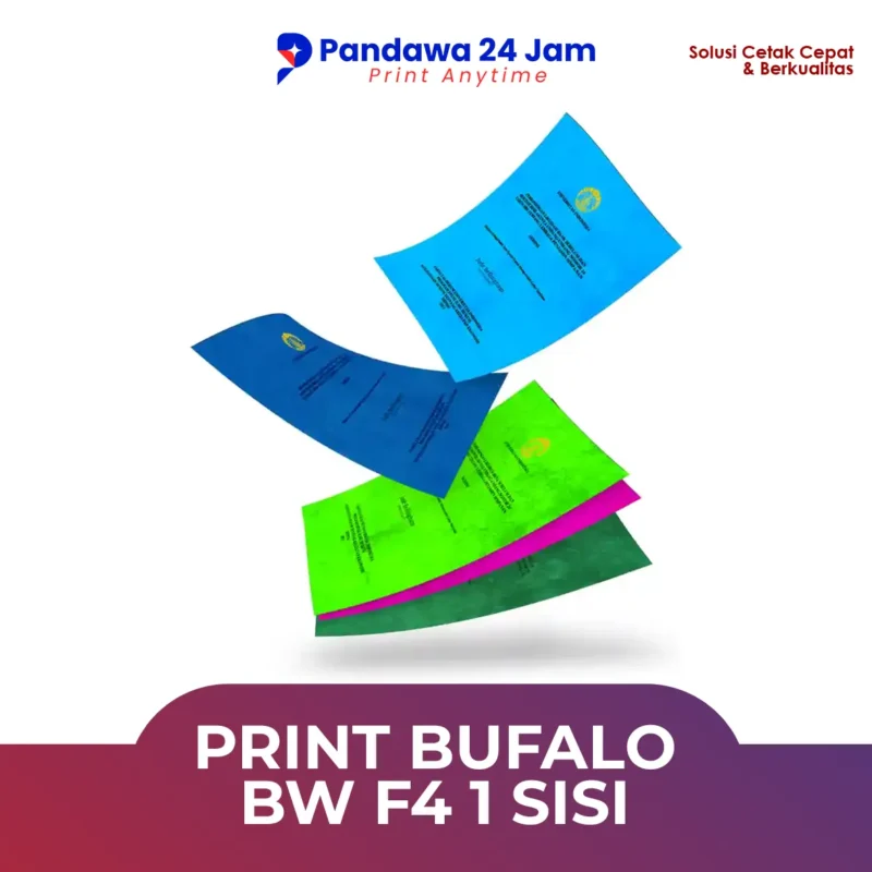 Print Bufalo F4 1 Sisi BW