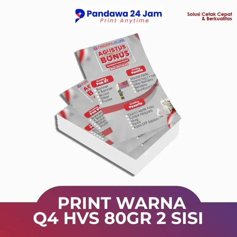 Print Warna Q4 HVS 80gr 2 Sisi