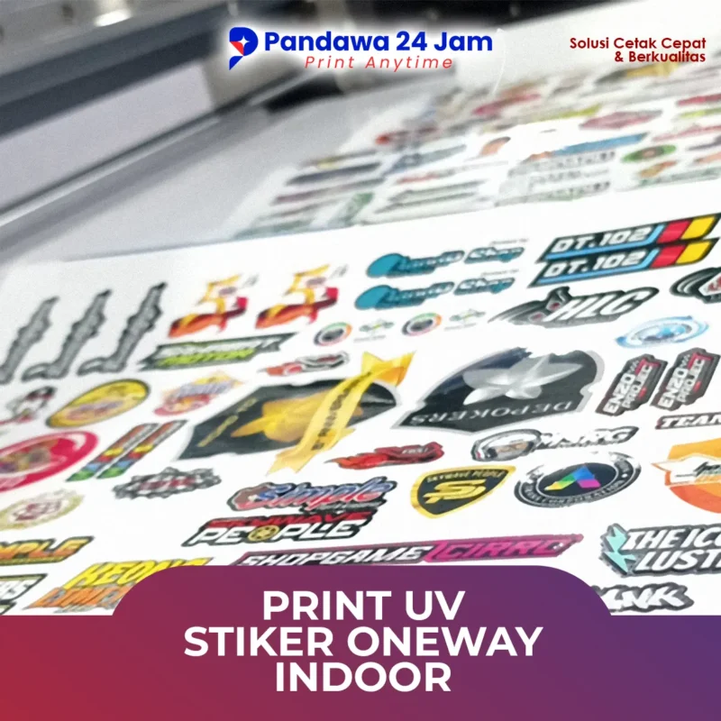 Print UV Stiker Oneway Indoor