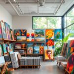 toko kanvas terdekat