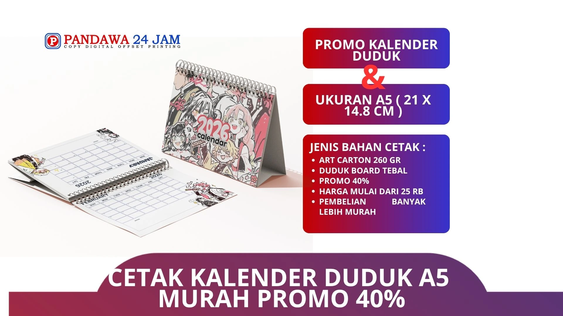 Cetak Kalender Custom yang Menarik untuk Promosi Brand Anda Sepanjang ...